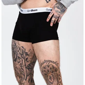 Boxerky Pánské boxerky Essentials 3Pack Black - GymBeam Velikost: XL, Barva: černá