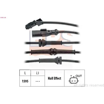 Brzdový systém Snímač, počet otáček kol EPS 1.960.145