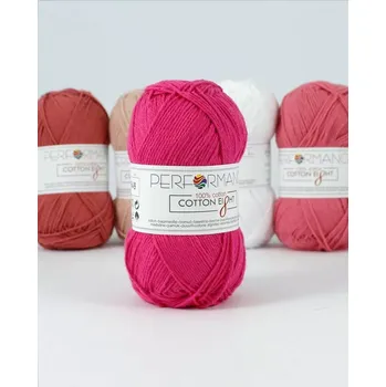 Příze Performance Bavlněná příze Cotton Eight 1230 - růžová 50g 175m