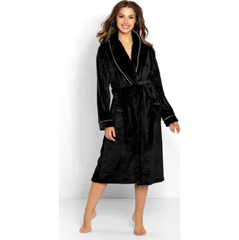 Dámský župan Župan model 174661 Momenti Per Me černý XL