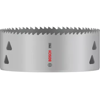 Pilová děrovka Vrtací korunka - děrovka na měkké dřevo, sádrokarton, plasty, kovové trubky a neželezné kovy Bosch PRO Multi Material - 127x44mm, 8% kobaltu, rychlořezná ocel, beznástrojový upínací systém Power Change Plus (2608901540)