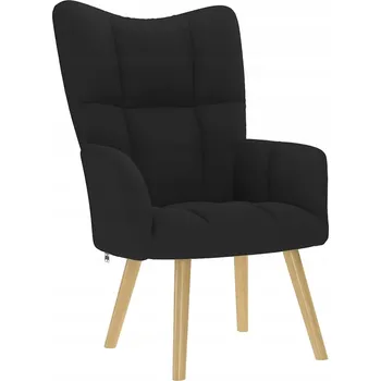 Křeslo Černé relaxační křeslo, 61,5 x 69 x 95,5 cm, tkanina polyester