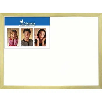 VICTORIA Bílá magnetická tabule, 30x40cm, dřevěný rám, VICTORIA 14589