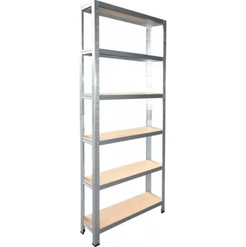 regál meets-ecommerce UG Kovový regál 230x70x23, 5-7 polic barva: pozink, počet polic: 6 polic