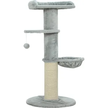 Škrabadlo pro kočky víceúrovňové | světle šedé