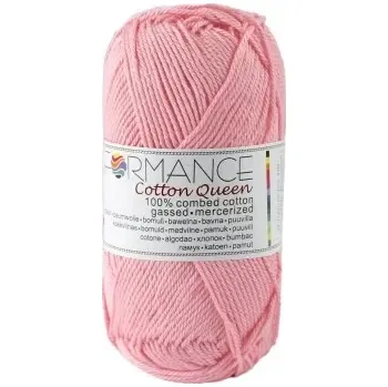 Příze Performance Bavlněná příze Cotton Queen 152 - růžová 50g 125m