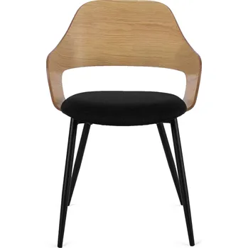 Jídelní židle Čalouněná jídelní židle ORBI dub zlatý/černá