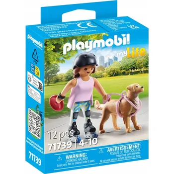 Stavebnice Playmobil Playmobil Bruslař s retrívrem 71739