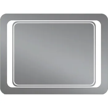 Zrcadlo Lavedo Duet 80x60 koupelnové zrcadlo s LED podsvícením, DUT-8060Z