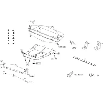 Auto-moto Kryt pod motor FORD MONDEO II Sedan - Plech - 8595698040091