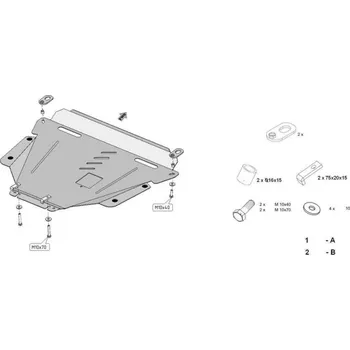 Kryt motoru Kryt pod motor HONDA CR-V V (RW_, RT_) - Plech - 8595698040176