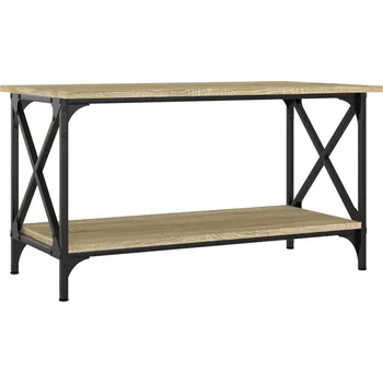 Konferenční stolek Konferenční stolek dub sonoma 80 x 45 x 45 cm s železným rámem