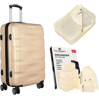 Cestovní kufr na kolečkách kabinový tvrdý z ABS PETERSON