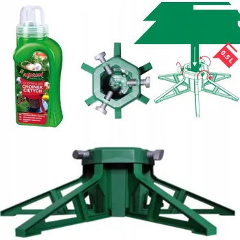 Vánoce Velký ekologický stojan na vánoční stromek do 3,5 m s výživou pro řezané stromky