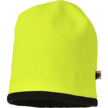 PORTWEST Čepice Reversible Hi-Vis Beanie HA14, fleece, reflexní POR-HA14YBR Žlutá/černá