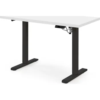 Psací stůl Výškově nastavitelný psací stůl BEEFOR bílý/černý