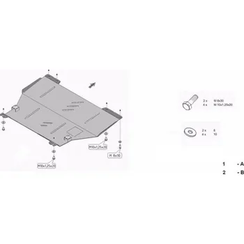 Kryt motoru Kryt pod motor FIAT FIORINO Box - Plech - 8595698041197