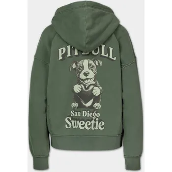 Dámské oblečení PITBULL WEST COAST Dámská mikina SWEETIE KPZ - zelená M/L