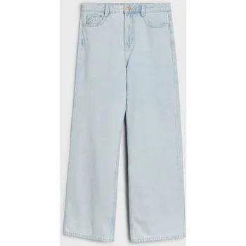 Dámské džíny Sinsay - Džíny s&nbsp;širokými nohavicemi - modrá - 216HC-05J - 216HC-05J-34