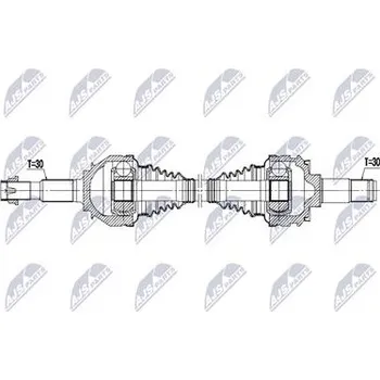 Hnací hřídel - poloosa NTY NPW-TY-217