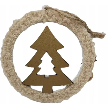 Vánoční dekorace Unikátní vánoční ozdoba s vánočním stromkem ve skandinávském stylu