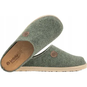 Dámské pantofle INBLU CS-47 DOMÁCÍ DÁMSKÉ PANTOFLE PANTOFLE SANDÁLE FILCOVÉ 37 Zelená