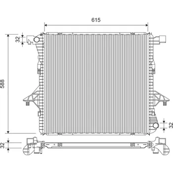 Chladič motoru Chladič, chlazení motoru VALEO 701379