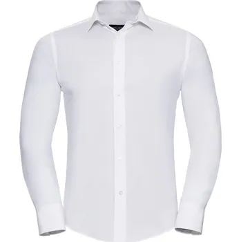 Pracovní obuv Russell Košile 946M, elastická, dlouhý rukáv - AKCE! COT11946M00105-white 2XL Bílá