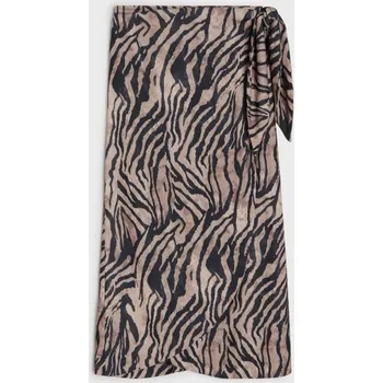 Dámské oblečení Sinsay - Midi sukně se zebrovým vzorem - vícebarevná - 264GZ-MLC - 264GZ-MLC-L