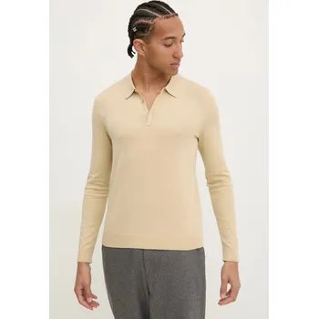 Pánský svetr Svetr HUGO San Pippo-CV 50532050 béžová 08X, vel. XL