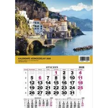 Kalendář Kalendarz 2026 jednodzielny Krajobraz