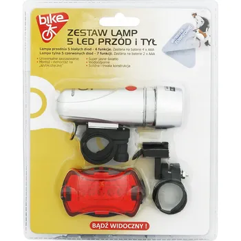 Cyklosvítilna SADA SVĚTEL NA KOLO PŘEDNÍ + ZADNÍ LED