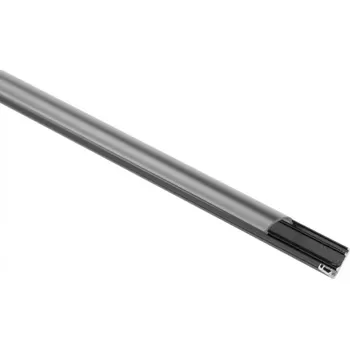 LED páska Profil Hliníkový LED Narożny Přisazený Černý 1m z Kloszem Przezroczystym do Taśm LED + Zaślepki seria RW Ecolight