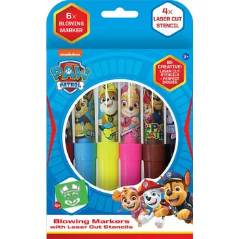 JIRI MODELS Fixy foukací 6ks Tlapková Patrola set se 4 šablonami 5