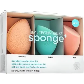 Kosmetika Real Techniques Sponge+ Poreless Perfection Kit 3pcs