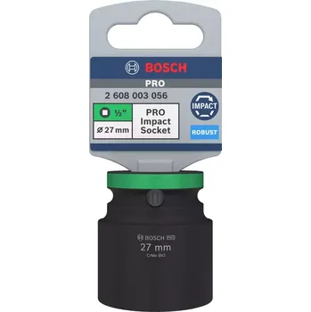 Gola hlavice Nástrčná hlavice Bosch PRO IMPACT SOCKET - 27mm, 1/2", čtyřhranné upínání, chrom-molybdenová ocel (2608003056)