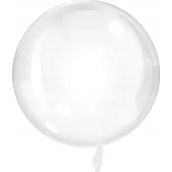 Balónek Balón průhledný transparentní koule bobo 45 cm