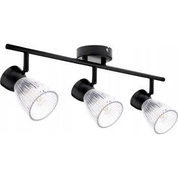 Stropní svítidlo se skleněnými stínidly černá BEST BLACK 3xE14 ML9972 Milagro