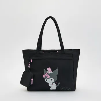 Kabelka Reserved - Látková taška Kuromi - černý - 666IG-99X - 666IG-99X-ONE