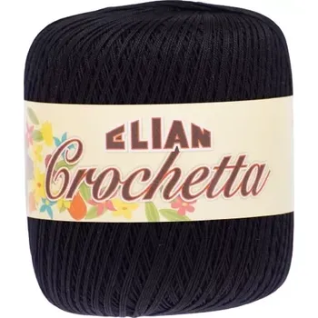 VSV Háčkovací příze Crochetta 3202 - černá