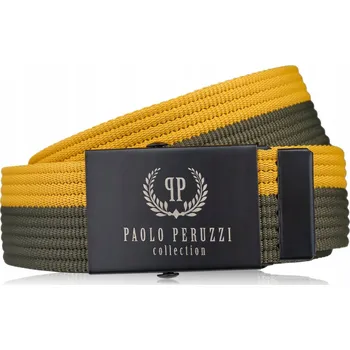 Opasek Pásek unisex plátěný 105 cm k džínám dvoubarevný Paolo Peruzzi pásek na