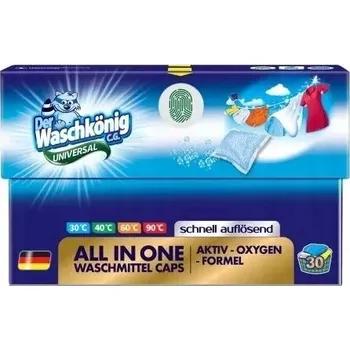 Prací prostředek Waschkönig Kapsle na praní Carton BOX (30 ks) Universal