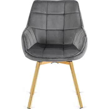 Křeslo Otočné čalouněné jídelní křeslo MIA šedé