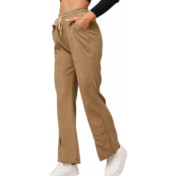 Dámské kalhoty OVN2425 KHAKI DÁMSKÉ KALHOTY LÁTKOVÉ S/M - 37