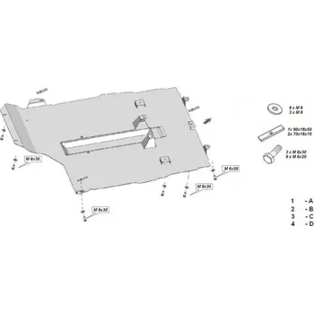 Kryt motoru Kryt pod motor MERCEDES-BENZ A-CLASS (W169) - Plech - 8595698041456