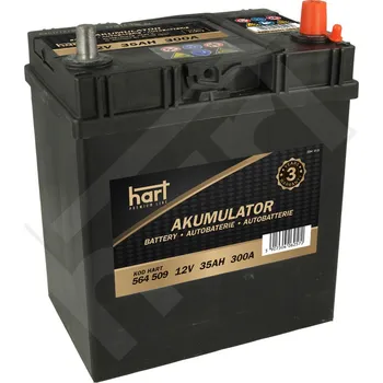 Autobaterie Autobaterie Hart, 12V, 35AH 300A 187X127X227/P+/, HART 564 509