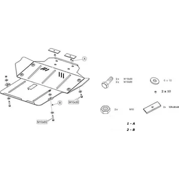 Kryt motoru Kryt pod motor OPEL ASTRA F Kombi (51_, 52_) - Plech - 8595698041258