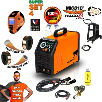 Svářečka PANTERMAX MIG210Falco PMMIG210-3-LCD-S04BL