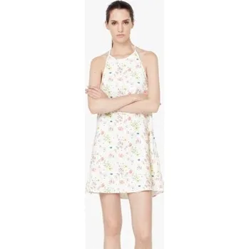 Dámské šaty MANGO KRÉMOVÉ ŠATY S KVĚTINOVÝM VZOREM (M)