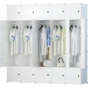 Šatní skříň Skříň HÖGLER FlexiSpace MX17 183 x 183 x 37 cm bílá